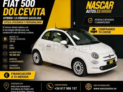 Usado Fiat 500 Dolcevita 70 CV (51 kW) 2022 Blanco Berlina
