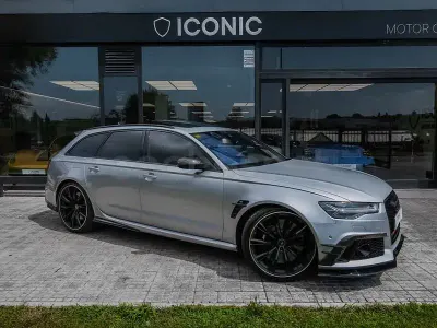 Usado Audi RS6 Exclusive 605 CV (444 kW) 2017 Gris / plata Familiar