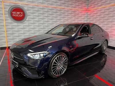 Azul Usado 2022 Mercedes C220 AMG line Berlina | 40.900 € (Precio justo)