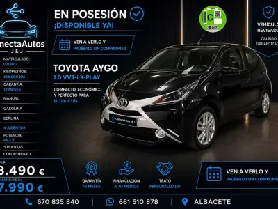 Occasion Toyota Aygo X-clusiv 69 PK (50 kW) 2017 Zwart Hatchback