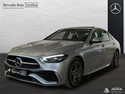 Gris Usado 2021 Mercedes C220 AMG line Berlina | 49.990 €