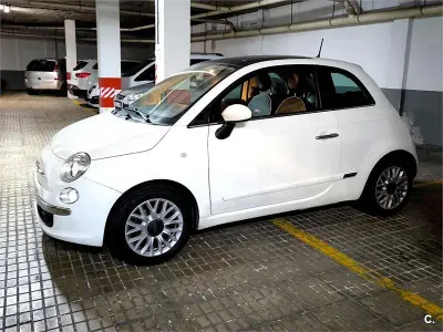 Usado Fiat 500 Lounge 105 CV (77 kW) 2014 Blanco Berlina