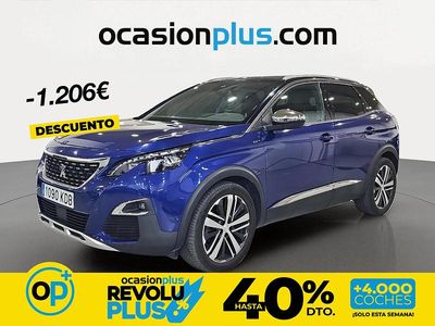 Usado Peugeot 3008 GT 180 CV (132 kW) 2017 Azul SUV