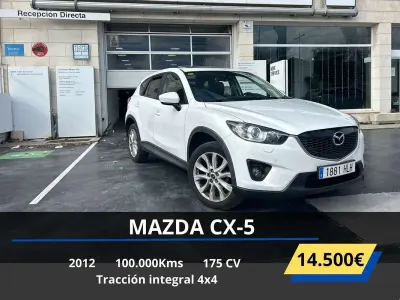 Käytetty Mazda CX-5 Luxury 175 HP (128 kW) 2012 Valkoinen Katumaasturi