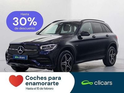Usado Mercedes GLC300e 306 CV (225 kW) 2021 Azul SUV