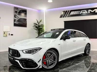 Usado Mercedes CLA45 AMG Shooting Brake AMG 421 CV (309 kW) 2020 Blanco Familiar
