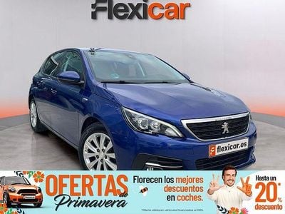 Usado Peugeot 308 Access 100 CV (73 kW) 2019 Azul Berlina