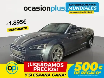 Usado Audi A5 Cabriolet S-Line 190 CV (139 kW) 2017 Gris Descapotable
