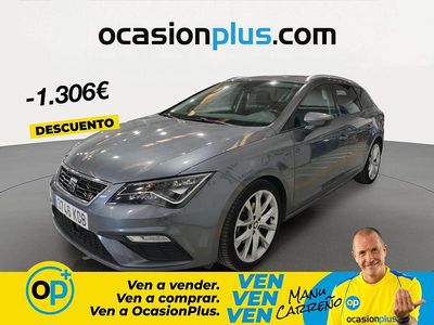 Usado Seat Leon FR 150 CV (110 kW) 2017 Gris Familiar