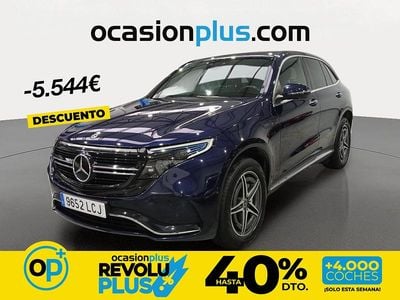 Usado Mercedes EQC400 300 kW (408 CV) 2019 Azul SUV
