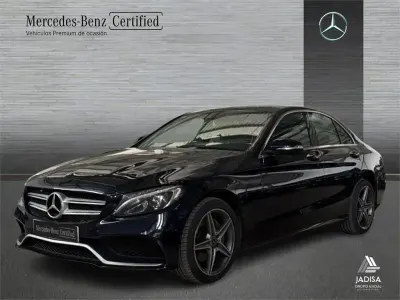 Usado Mercedes C200 170 CV (125 kW) 2017 Azul Berlina