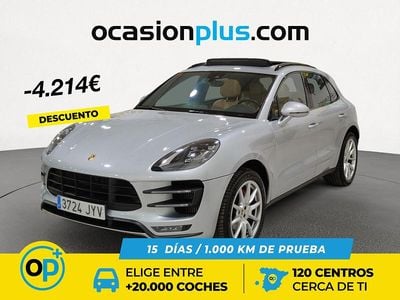 Gris plata Usado 2017 Porsche Macan Turbo SUV | 52.686 € (Precio justo)