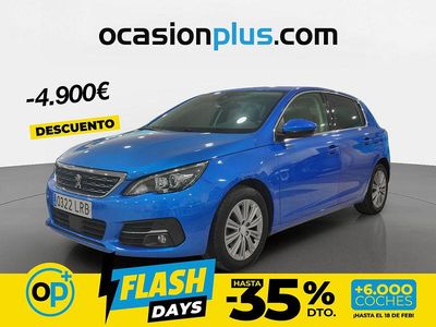 Usado Peugeot 308 Allure 130 CV (95 kW) 2021 Azul Berlina