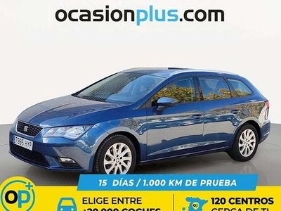 Usado Seat Leon ST Style 105 CV (77 kW) 2014 Azul Familiar