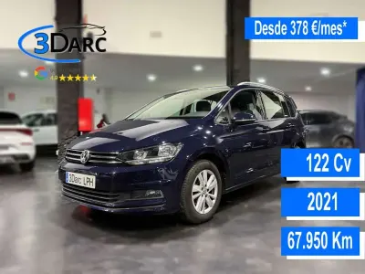 Usado VW Touran Advance 122 CV (89 kW) 2021 Negro Monovolumen