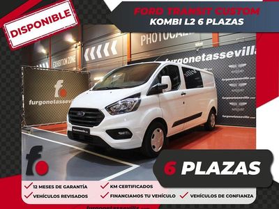 Blanco Usado 2019 Ford Transit Custom Trend Familiar | 24.500 € (Un poco caro)