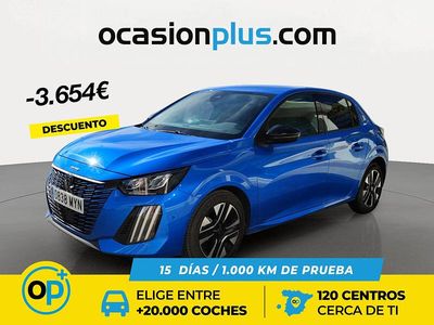 Usado Peugeot 208 Allure 100 CV (73 kW) 2025 Azul Utilitario