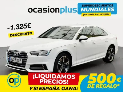 Usado Audi A4 S-Line 150 CV (110 kW) 2018 Blanco Berlina
