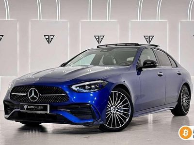 Azul Usado 2022 Mercedes C220 Berlina | 38.900 € (Precio justo)