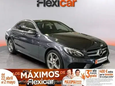 Käytetty Mercedes C220 AMG line 170 HP (125 kW) 2015 Harmaa Sedan