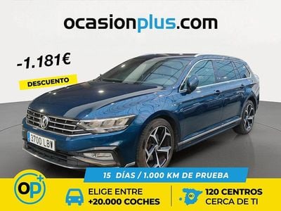 Usado VW Passat R-line 150 CV (110 kW) 2019 Azul Familiar