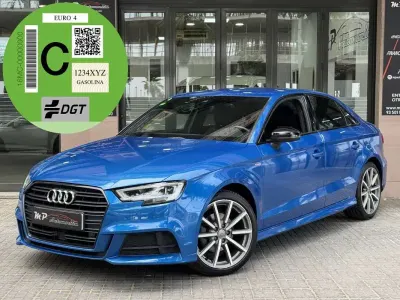 Usado Audi A3 S-line plus 116 CV (85 kW) 2018 Azul Berlina
