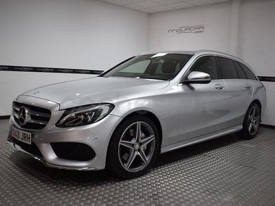 Usado Mercedes C220 AMG 170 CV (125 kW) 2016 Gris / plata Familiar