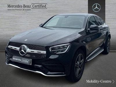 Usado Mercedes GLC220 AMG line 194 CV (142 kW) 2021 Pintura unicolor negra Coupe