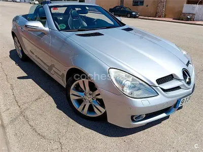 Usado Mercedes SLK200 184 CV (135 kW) 2012 Gris / plata Descapotable