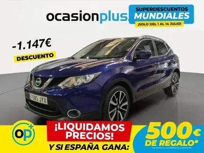 Usado Nissan Qashqai Tekna 130 CV (95 kW) 2017 Azul SUV