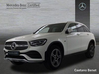 Usado Mercedes GLC300e AMG line 306 CV (225 kW) 2021 Blanco polar SUV