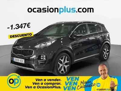 Usado Kia Sportage GT-Line 136 CV (100 kW) 2017 Negro SUV