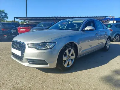 Usado Audi A6 177 CV (130 kW) 2014 Gris / plata Berlina