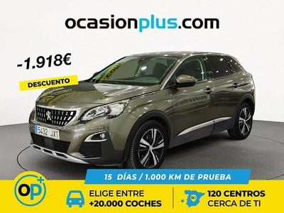 Usado Peugeot 3008 Allure 120 CV (88 kW) 2017 Gris SUV