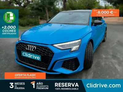 Usado Audi A3 Sportback S-Line 110 CV (80 kW) 2020 Azul Utilitario