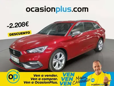 Usado Seat Leon ST FR 150 CV (110 kW) 2020 Rojo Familiar