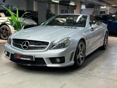 Usado Mercedes SL63 AMG AMG 525 CV (386 kW) 2008 Gris / plata Descapotable