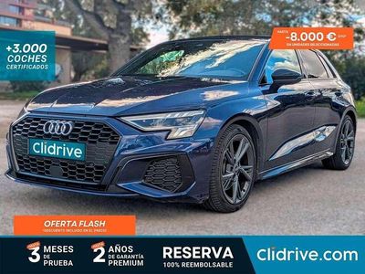 Usado Audi A3 S-Line 150 CV (110 kW) 2021 Azul Berlina