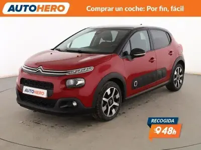 Usado Citroën C3 PureTech 82 CV (60 kW) 2018 Rojo Utilitario