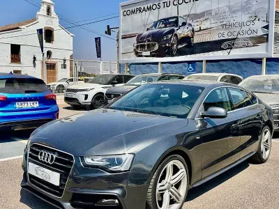 Usado Audi A5 Sportback Advanced 150 CV (110 kW) 2015 Gris / plata Utilitario
