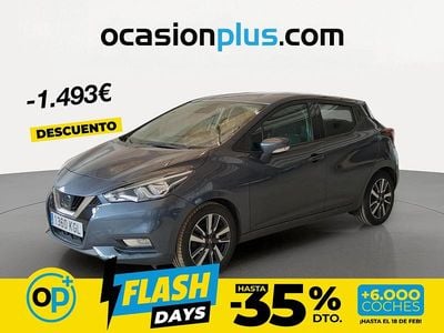 Usado Nissan Micra Acenta 71 CV (52 kW) 2017 Gris Berlina