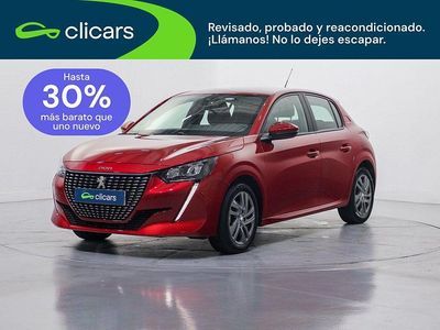 Usado Peugeot 208 Active 100 CV (73 kW) 2021 Rojo Utilitario