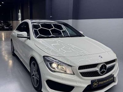 Usado Mercedes CLA220 AMG line 170 CV (125 kW) 2014 Blanco Berlina