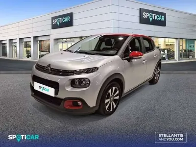 Usado Citroën C3 Feel 83 CV (61 kW) 2018 Gris Utilitario