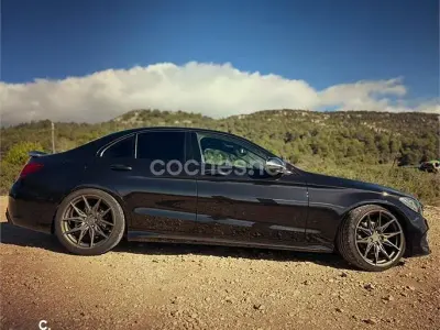 Usado Mercedes C220 AMG 170 CV (125 kW) 2015 Negro Berlina