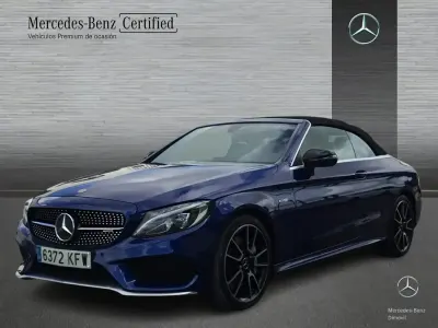 Usado Mercedes C43 AMG AMG 367 CV (269 kW) 2017 Azul Descapotable