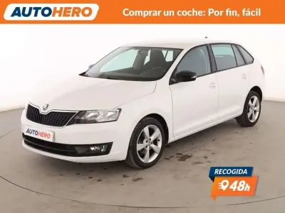 Usado Skoda Rapid 90 CV (66 kW) 2017 Blanco Utilitario