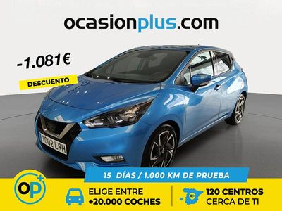 Azul Usado 2021 Nissan Micra Acenta Utilitario | 11.900 € (Precio justo)