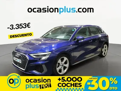 Usado Audi A3 S-Line 150 CV (110 kW) 2023 Azul Berlina