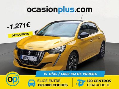 Usado Peugeot 208 Allure 100 CV (73 kW) 2020 Amarillo Utilitario